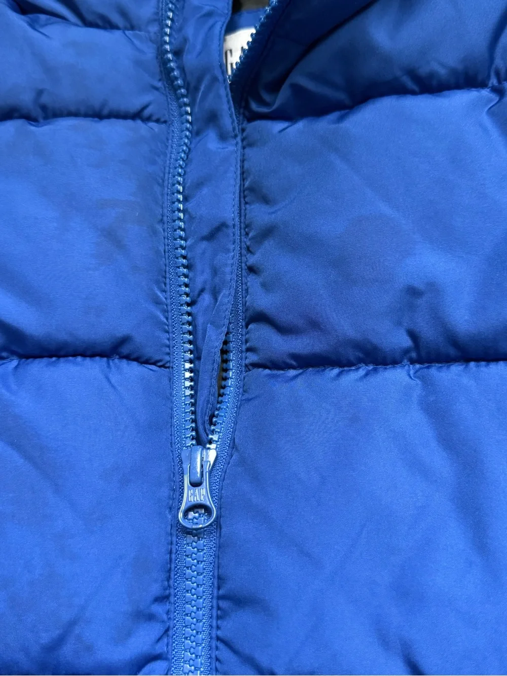 GAP Royal Blue Hooded Puffer Jacket